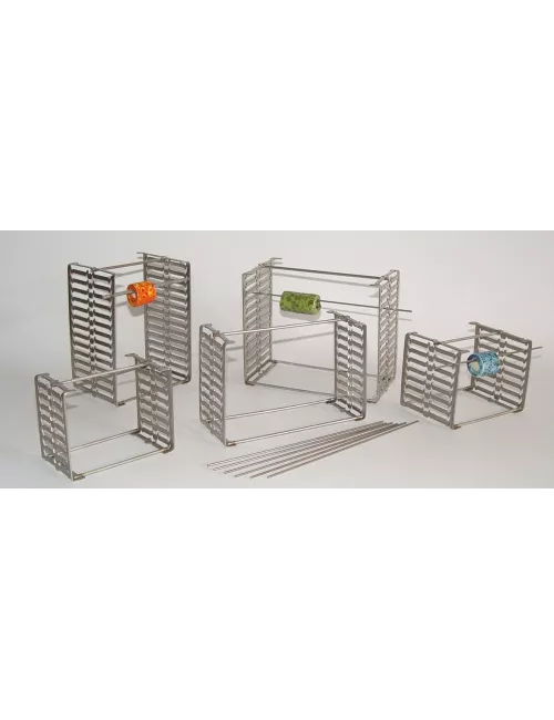 SUPPORT MULTIPLE POUR PERLE 6 BARRES H80 P60 MM 1200°C
