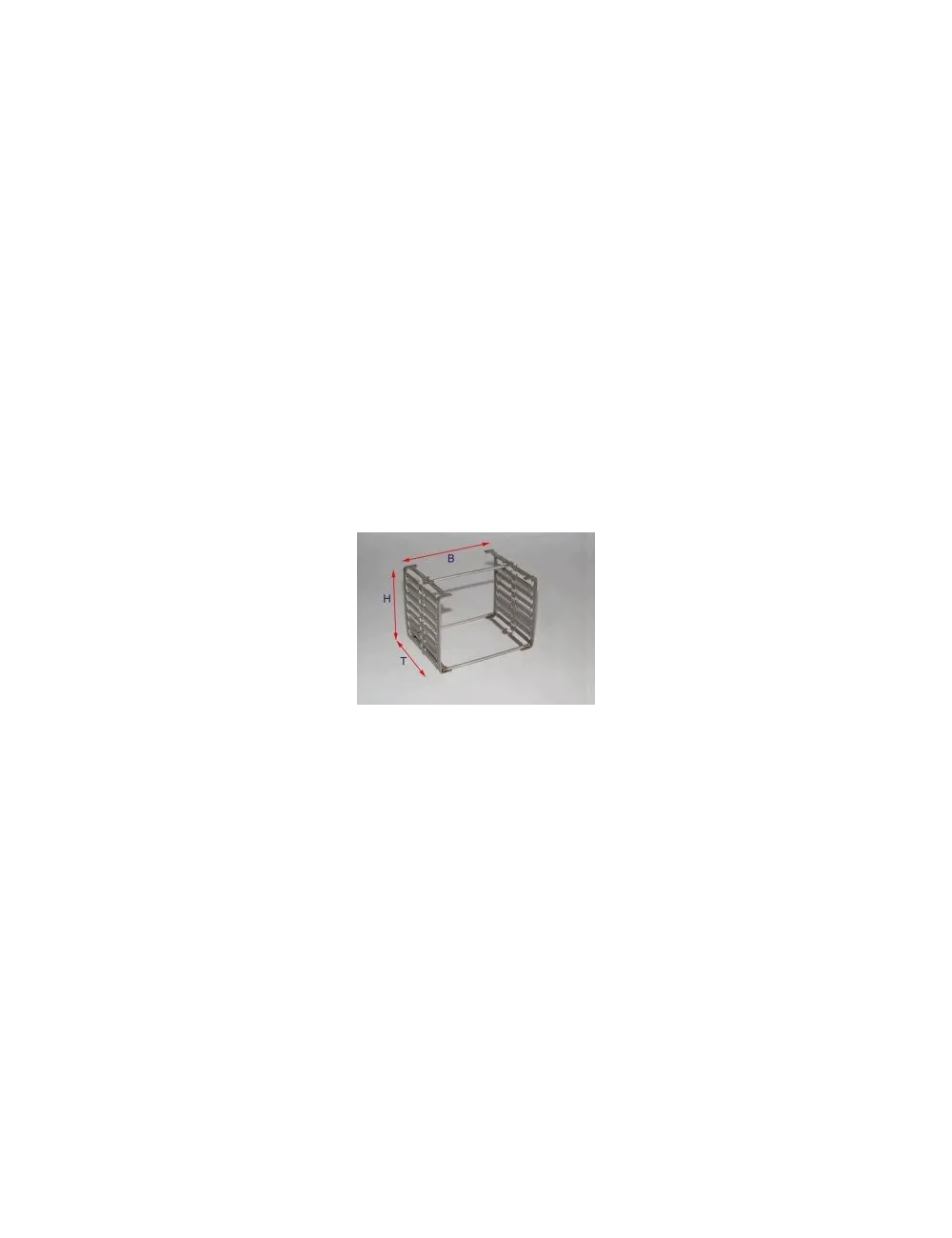 SUPPORT MULTIPLE POUR PERLE 6 BARRES H80 P60 MM 1200°C