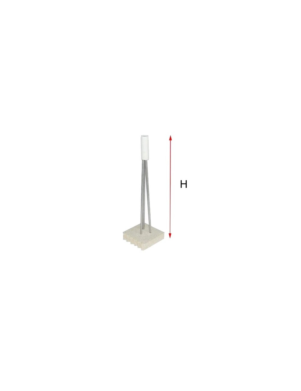 SUPPORT POUR PIÉCE CREUSE H150 MM 1200°C
