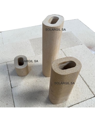 PILIER H 300 mm Diam.60*42 mm OVALE 1350°C