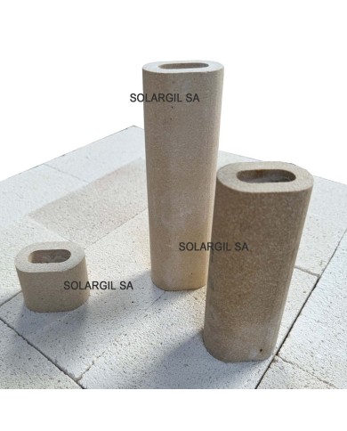 PILIER H 300 mm Diam.60*42 mm OVALE 1350°C