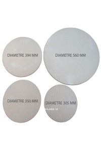 PLAQUE REFRACTAIRE RONDE DIAM 560x17 MM 1340°C