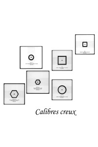 6 PROFILS CREUX EN TEFLON ET 1 PORTE PROFIL EN INOX