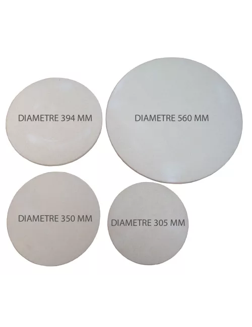 PLAQUE RÉFRACTAIRE RONDE DIAM 394x13 MM 1340°C