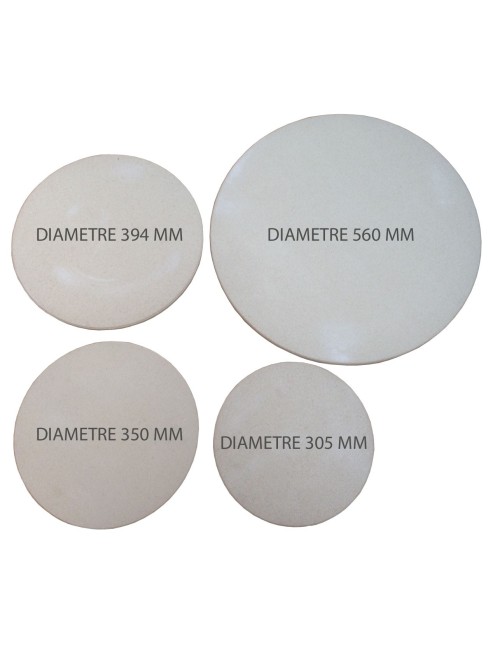 PLAQUE RÉFRACTAIRE RONDE DIAM 560x17 MM 1340°C