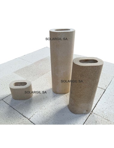 PILIER H 300 mm Diam.60*42 mm OVALE 1350°C