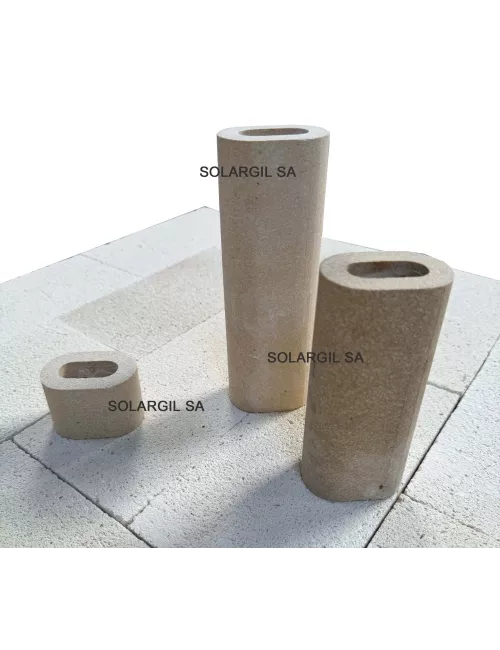 PILIER H 300 mm Diam.60*42 mm OVALE 1350°C
