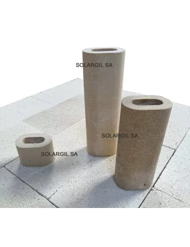 PILIER H 100 mm Diam.60*42 mm OVALE 1350°C