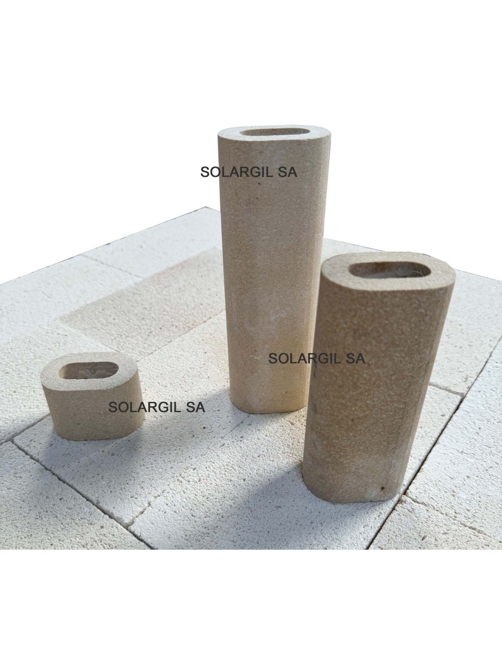 PILIER H 800 mm Diam.60*42 mm OVALE 1350°C