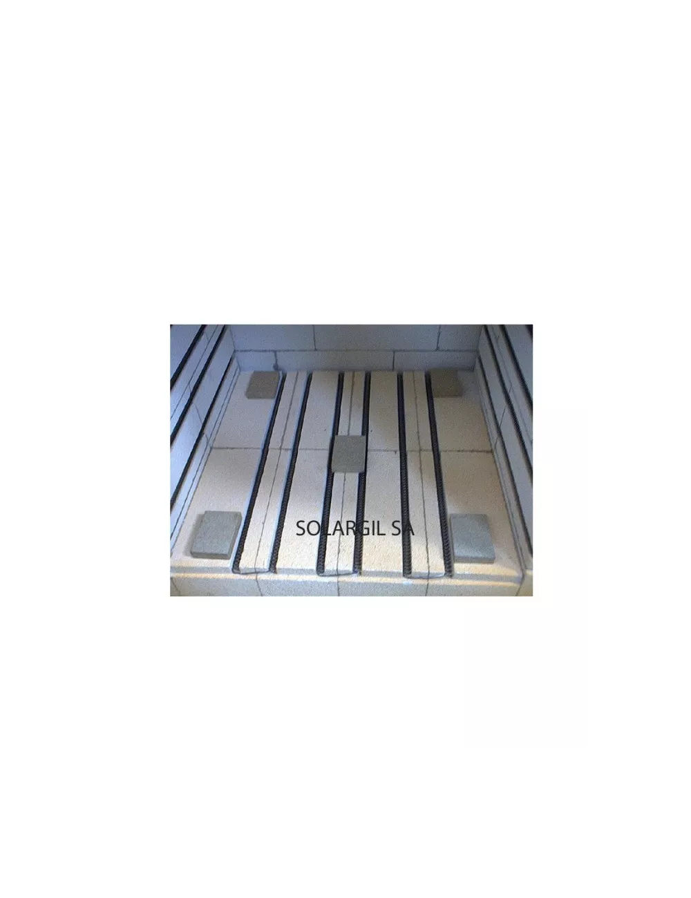 LOT DE 5 CALES 50 x 50 x 20 MM 1340°C