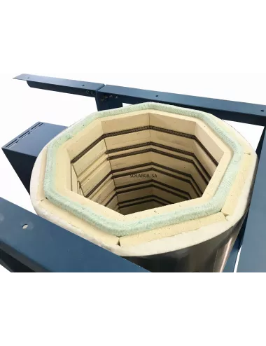 KEOS91FUSION est un four électrique conçu pour les opérations de fusion nécessitant l'utilisation d'un creuset