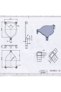 SUPPORTS ASSIETTES EN TFS-FL PLEIN 260*45 1300°C