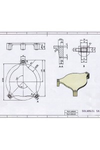 SUPPORTS ASSIETTES EN TFS-FL PLEIN 300*52 1300°C