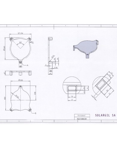 SUPPORTS ASSIETTES EN TFS-FL PLEIN 360*67 1300°C