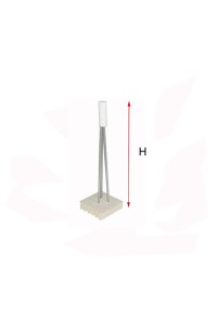 SUPPORT POUR PIECE CREUSE H150 MM 1200°C