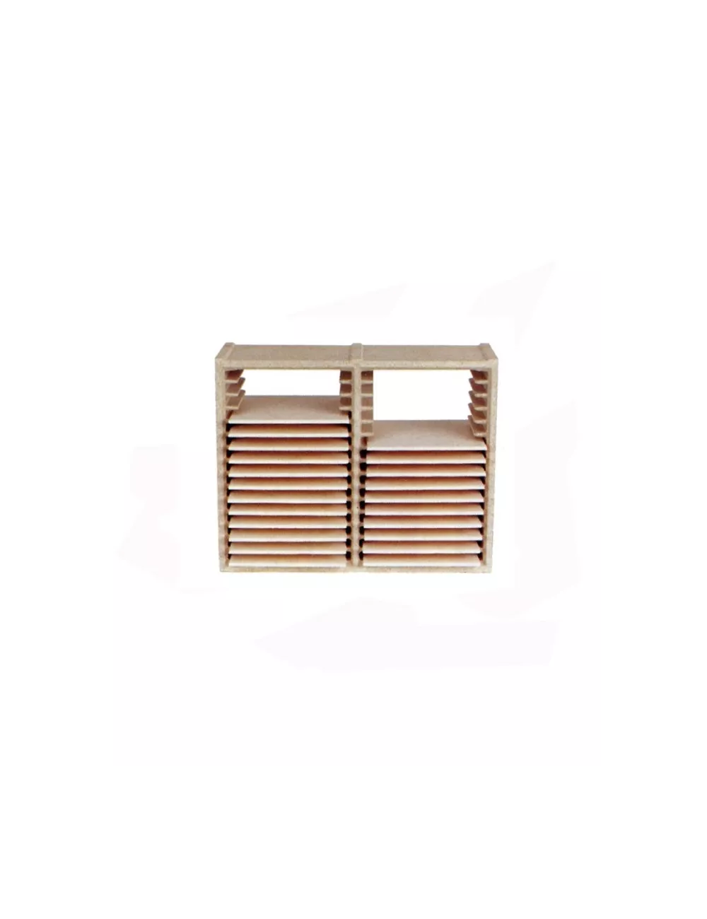 GAZETTE DOUBLE POUR CARREAUX 100*100*13 MM 1300°C