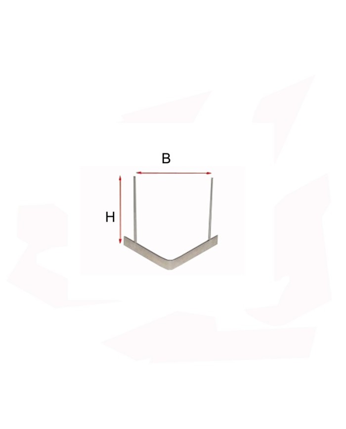 SUPPORT Z  A 2 POINTES H 80 MM 1200°C