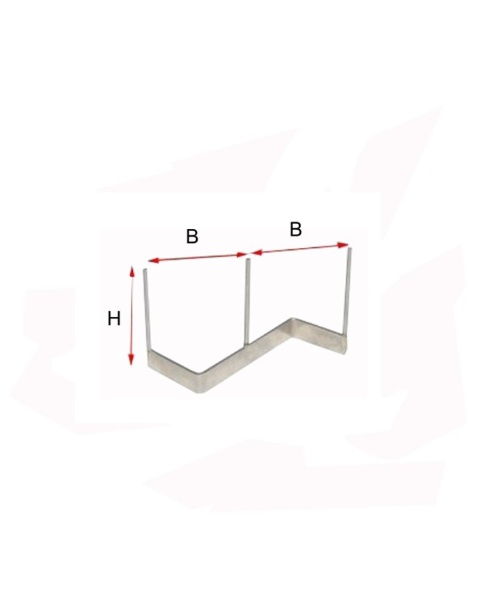 SUPPORT Z  A 3 POINTES H 80 MM 1200°C