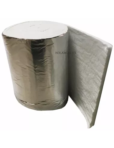 FIBRE EN NAPPE BIO SOLUBLE 1260°C AVEC FILM ALU EP 25 MM