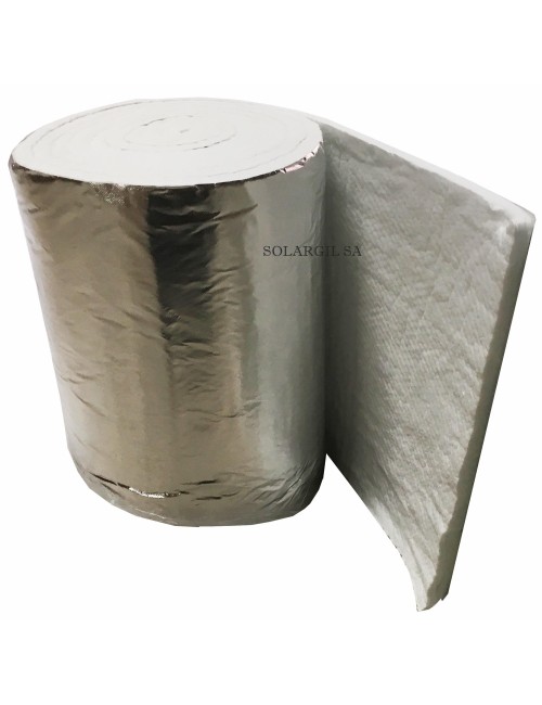 FIBRE EN NAPPE BIO SOLUBLE 1260°C AVEC FILM ALU EP 25 MM