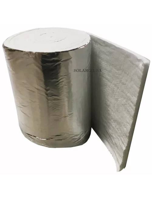 FIBRE EN NAPPE BIO SOLUBLE 1260°C AVEC FILM ALU EP 25 MM