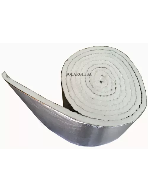 FIBRE EN NAPPE BIO SOLUBLE 1260°C AVEC FILM ALU EP 25 MM