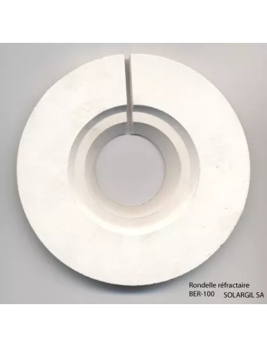 Rondelle réfractaire BER100 – Renfort de fixation pour fibre céramique