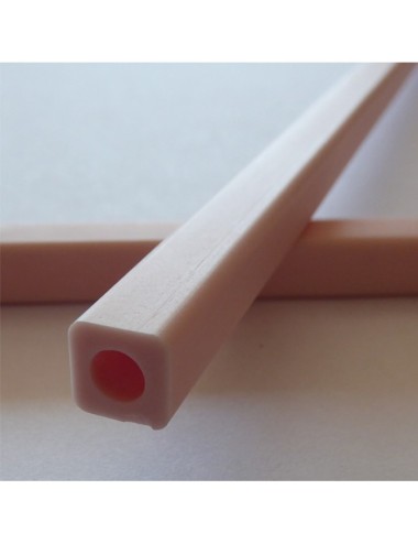 TUBE CARRE ALUMINE 1500°C L 500 x 9 x 9 MM