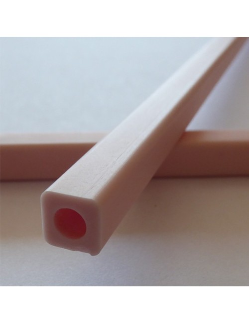 TUBE CARRE ALUMINE 1500°C L 500 x 9 x 9 MM