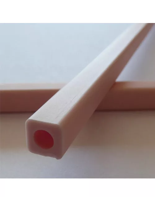 TUBE CARRE ALUMINE 1500°C L 500 x 9 x 9 MM