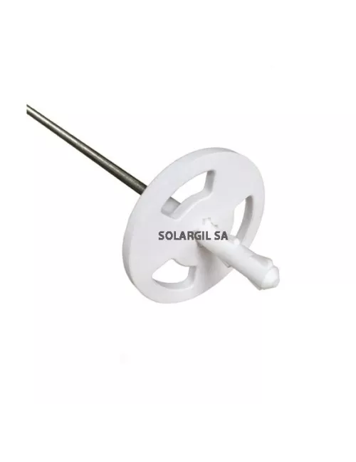 SET RONDELLE Ø 75 MM + AXE ERGOTS L 150 MM POUR TIGE INOX M8