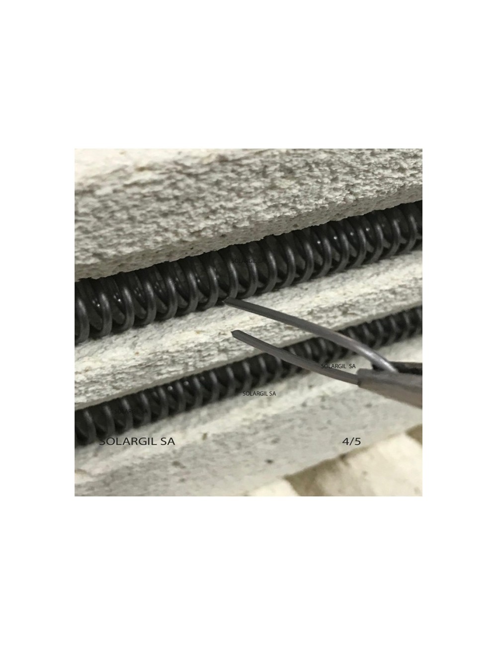 AGRAFE POUR RESISTANCE LONGUEUR 25mm diam1.6