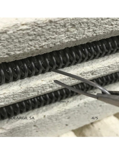 AGRAFE POUR RESISTANCE LONGUEUR 25mm diam1.6