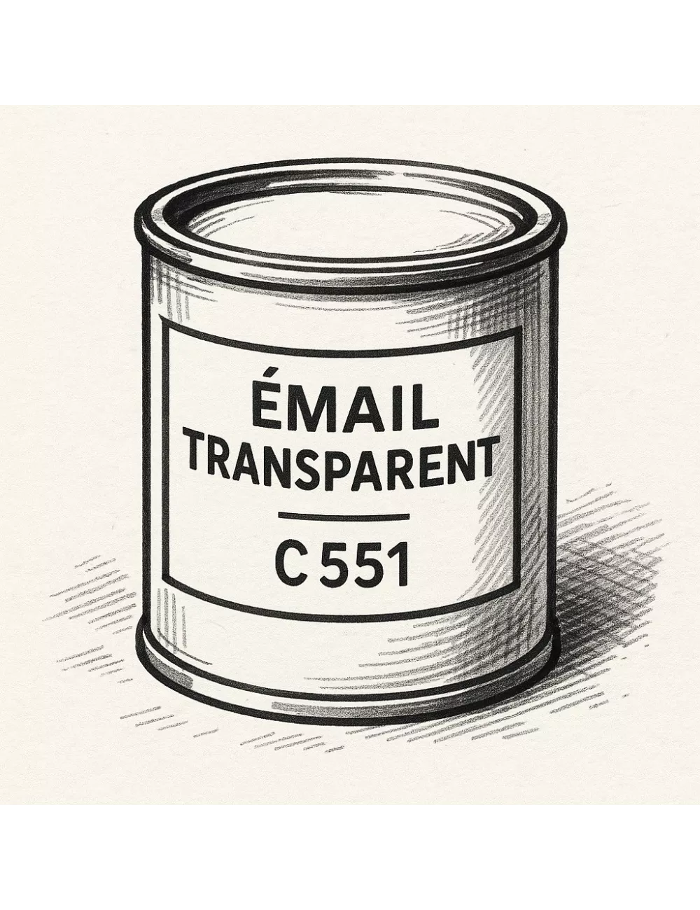 ÉMAIL FAÏENCE TRANSPARENT INCOLORE BRILLANT C551