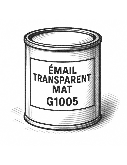 ÉMAIL FAÏENCE TRANSPARENT INCOLORE MAT G1005