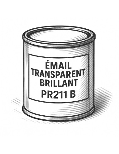 ÉMAIL FAÏENCE TRANSPARENT INCOLORE BRILLANT PR211.B 