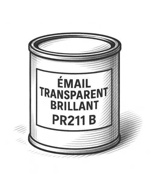 ÉMAIL FAÏENCE TRANSPARENT INCOLORE BRILLANT PR211.B 