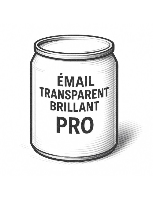 ÉMAIL FAÏENCE TRANSPARENT INCOLORE BRILLANT PRO 