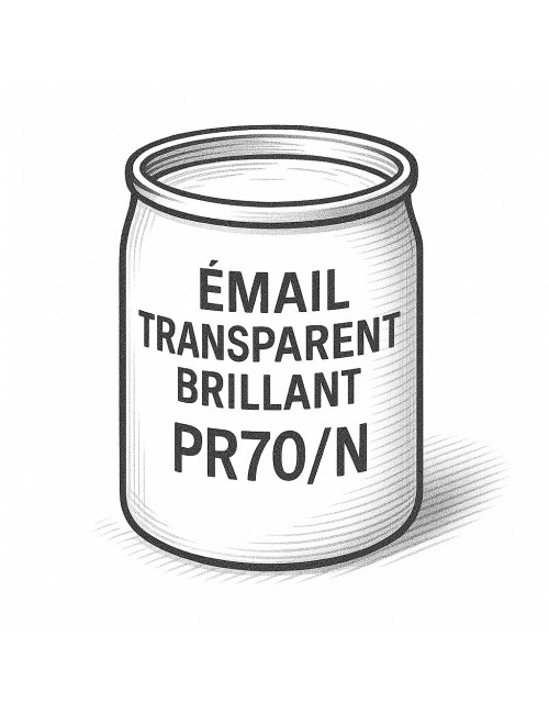 ÉMAIL FAÏENCE TRANSPARENT SANS PLOMB INCOLORE BRILLANT PR70/N