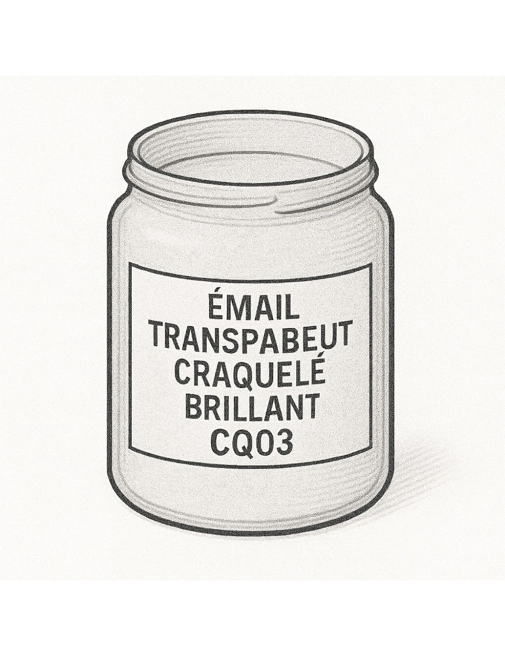 ÉMAIL FAÏENCE & RAKU CRAQUELÉ INCOLORE CQ03 (FR7)