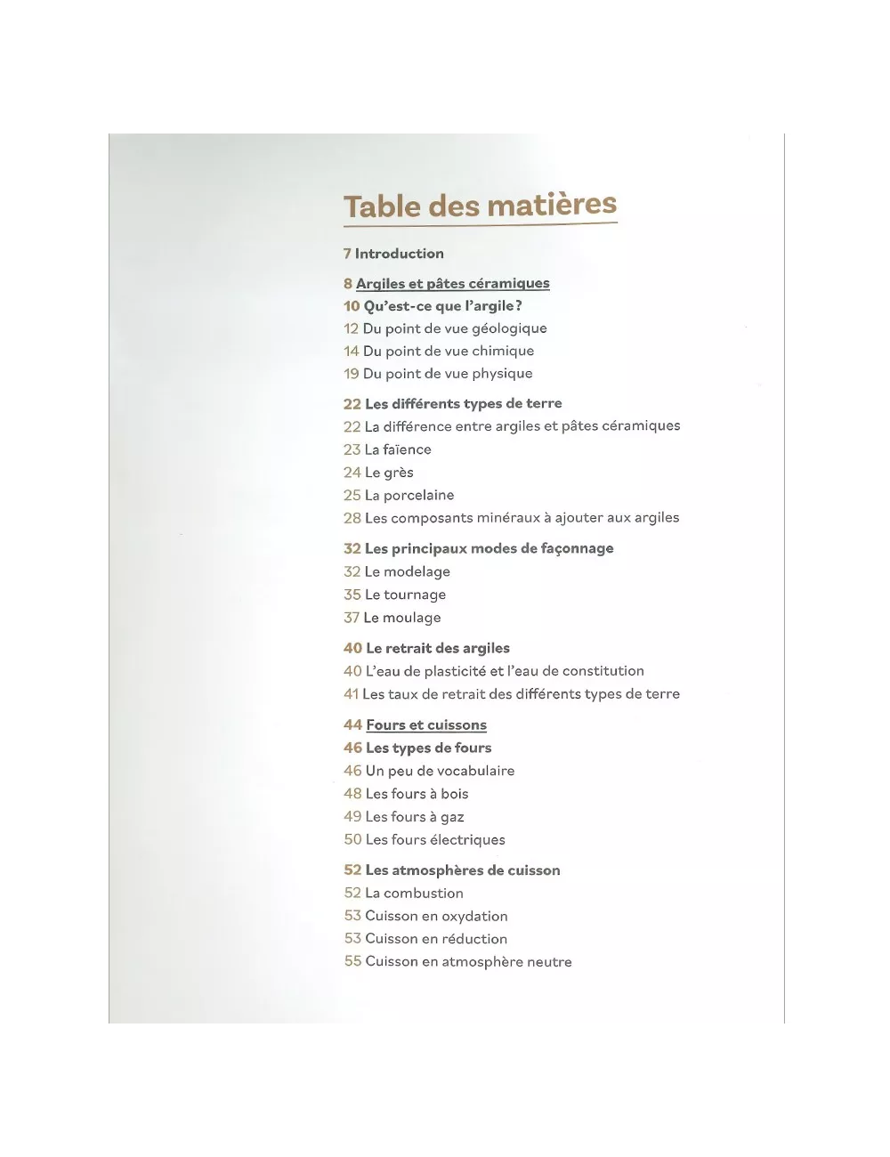 LIVRE LA SCIENCE DE LA CÉRAMIQUE