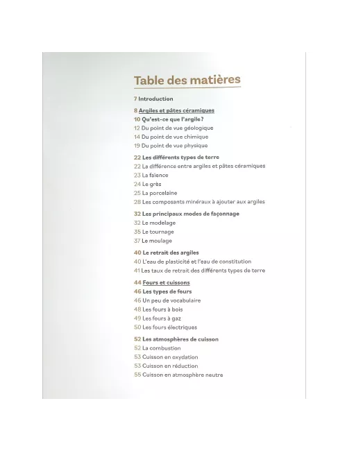 LIVRE LA SCIENCE DE LA CÉRAMIQUE