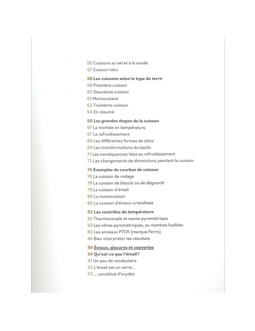 LIVRE LA SCIENCE DE LA CÉRAMIQUE