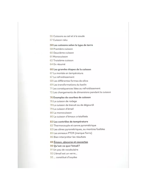 LIVRE LA SCIENCE DE LA CÉRAMIQUE