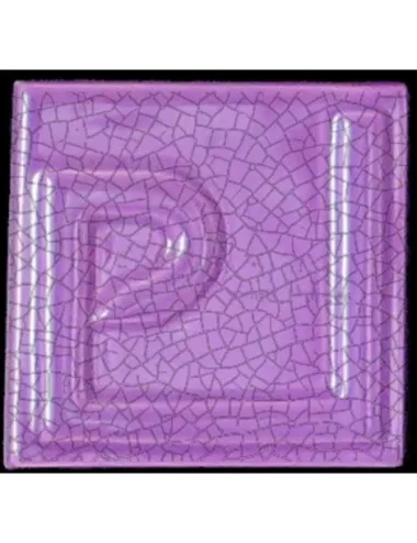 ÉMAIL FAÏENCE OPAQUE CRAQUELÉ BRILLANT MAUVE 5936 ancien E31018/6