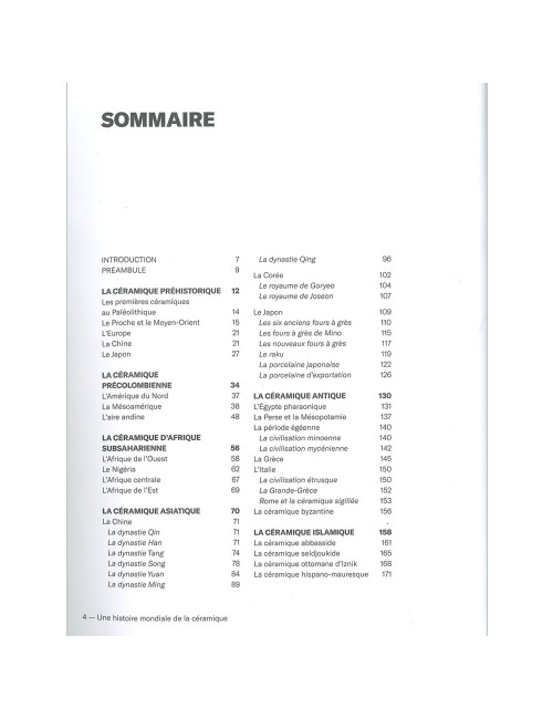 LIVRE UNE HISTOIRE MONDIALE DE LA CÉRAMIQUE