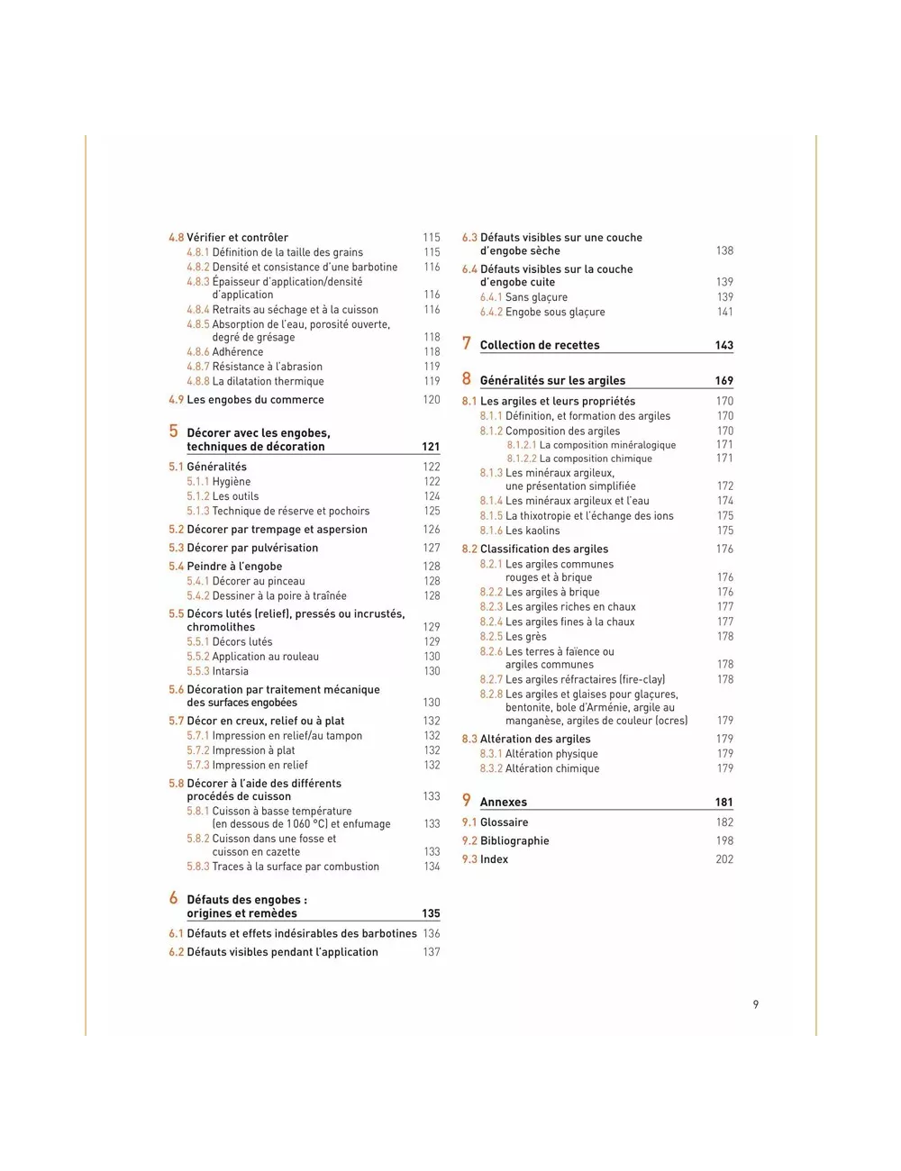 LIVRE ENGOBES ET AUTRES REVETEMENTS ARGILEUX EN CERAMIQUE