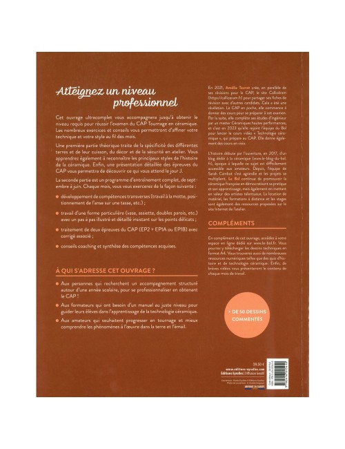 LIVRE PASSEZ VOTRE CAP TOURNAGE EN CÉRAMIQUE