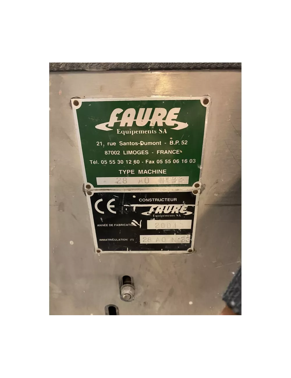 BROYEUR À JARRES, marque Faure (Paris - 03)