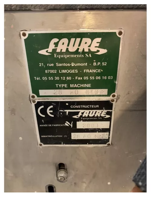 BROYEUR À JARRES, marque Faure (Paris - 03)